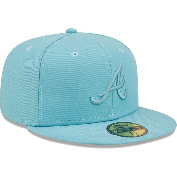 [60278392] Mens New Era MLB ATLANTA BRAVES 5950 FITTED 'COLOR PACK' - LIGHT BLUE
