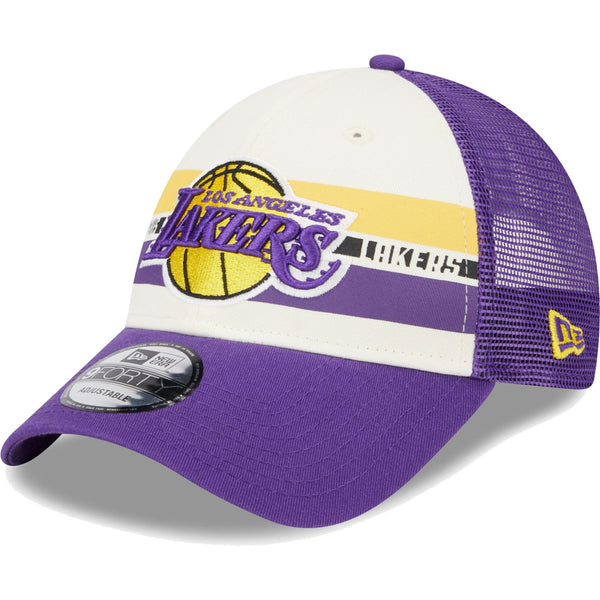 [60305289] Mens New Era NBA 940 STRIPES E1 TRUCKER SNAPBACK - LA LAKERS