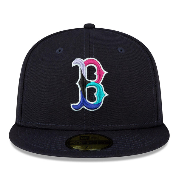 [60296500] MENS NEW ERA MLB BOSTON RED SOX 5950 POLAR LIGHTS WS 04 FITTED-NAVY