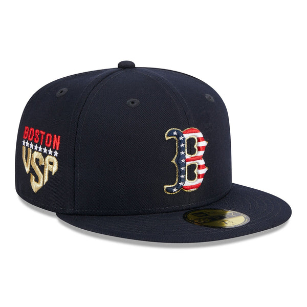 [60360509] MENS NEW ERA MLB BOSTON RED SOX 5950 JULY 4TH FITTED - NAVY