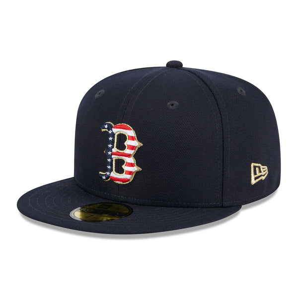 [60360509] MENS NEW ERA MLB BOSTON RED SOX 5950 JULY 4TH FITTED - NAVY