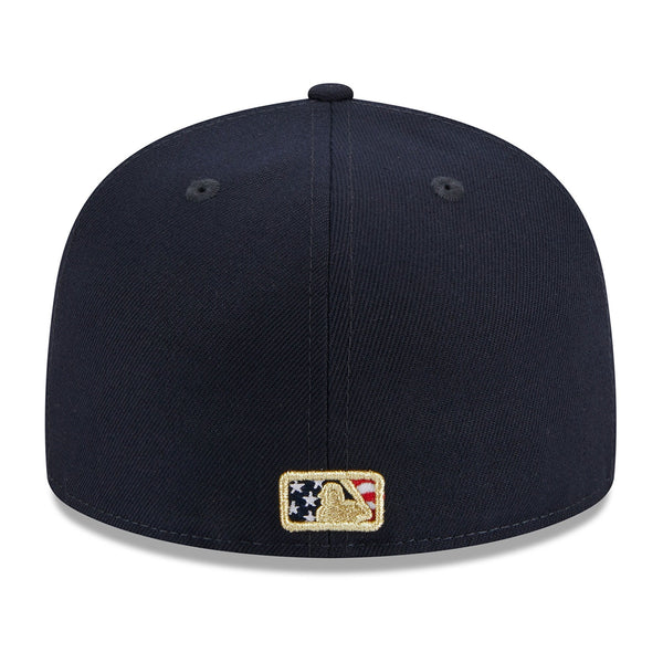 [60360509] MENS NEW ERA MLB BOSTON RED SOX 5950 JULY 4TH FITTED - NAVY