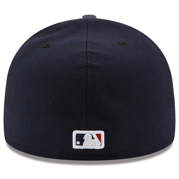 [70360927] MENS NEW ERA MLB CLEVELAND INDIANS 5950 AC PERF FITTED - NAVY/RED