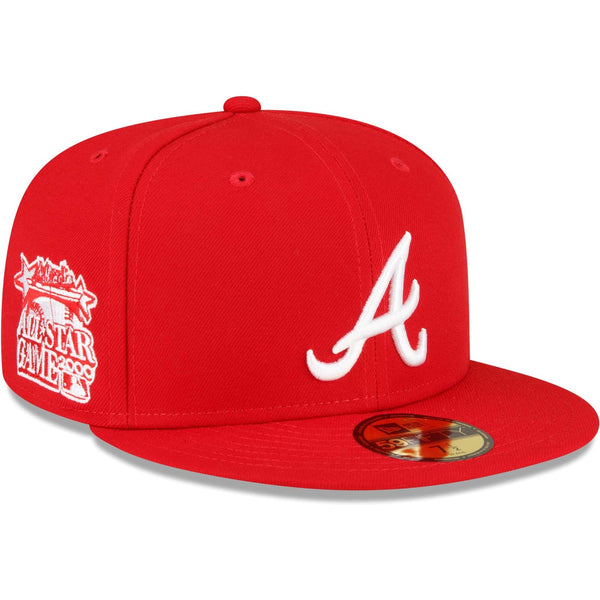 [60291316] Mens New Era MLB ATLANTA BRAVES 5950 FITTED 'SIDE PATCH ASG' - RED