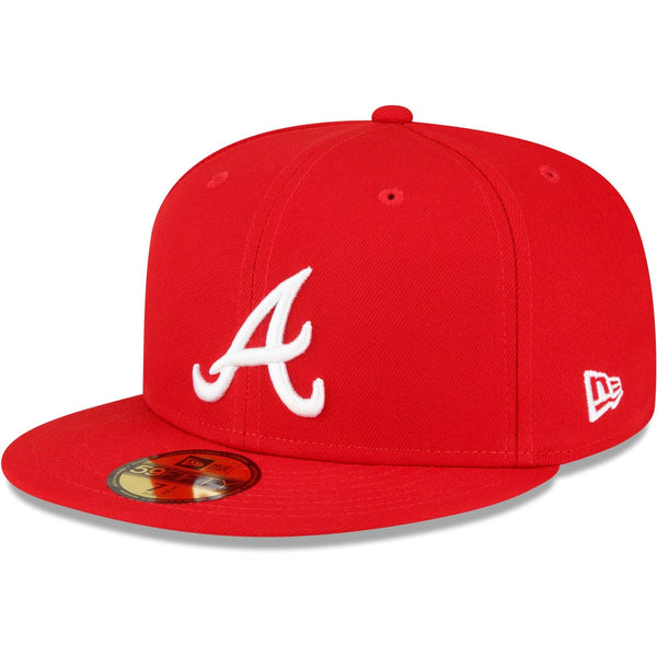 [60291316] Mens New Era MLB ATLANTA BRAVES 5950 FITTED 'SIDE PATCH ASG' - RED
