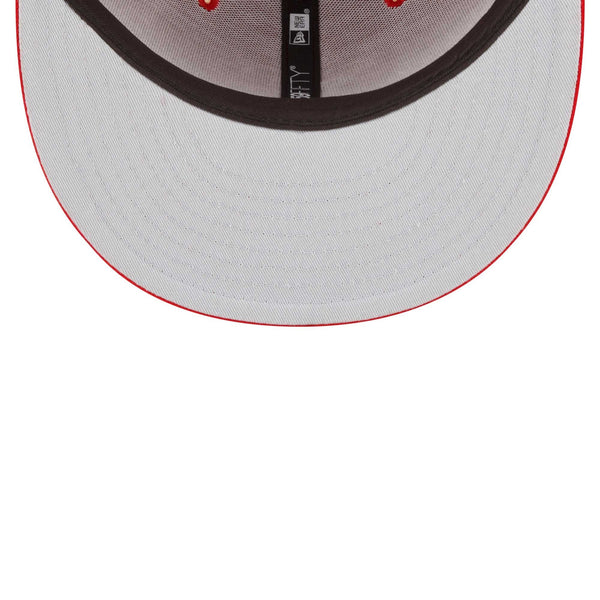 [60291316] Mens New Era MLB ATLANTA BRAVES 5950 FITTED 'SIDE PATCH ASG' - RED