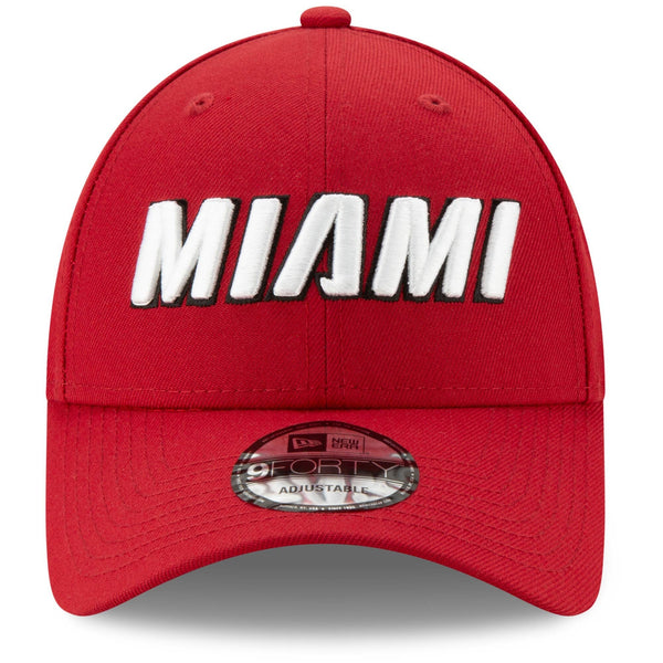 [12154493] Mens New Era NBA 9Forty Adjustable - Miami Heat