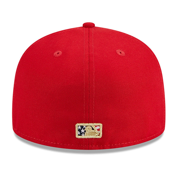 [60360520] MENS NEW ERA MLB MINNESOTA TWINS 5950 JULY 4TH FITTED - RED