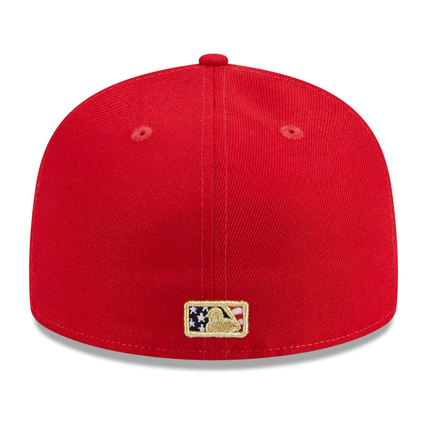 [60360518] MENS NEW ERA MLB PHILADELPHIA PHILLIES 5950 JULY 4TH FITTED - RED