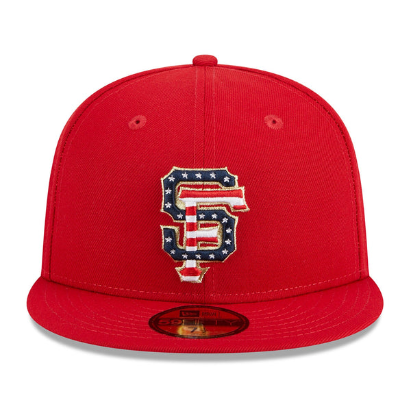 [60360523] MENS NEW ERA MLB SF GIANTS 5950 JULY 4TH FITTED - RED