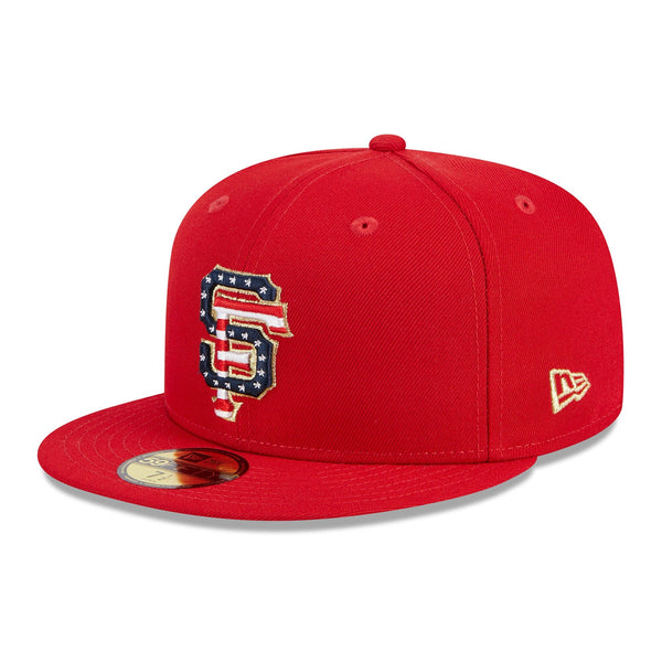 [60360523] MENS NEW ERA MLB SF GIANTS 5950 JULY 4TH FITTED - RED