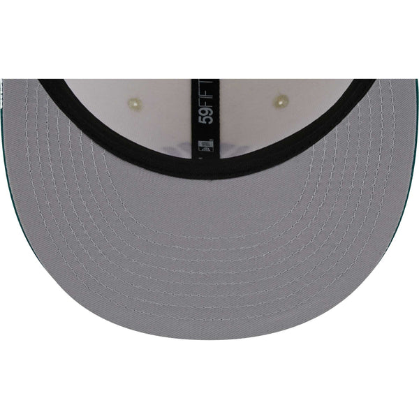 [60417676] Mens New Era MLB NY YANKEES 5950 COOP FITTED - CREAM/DARK GREEN
