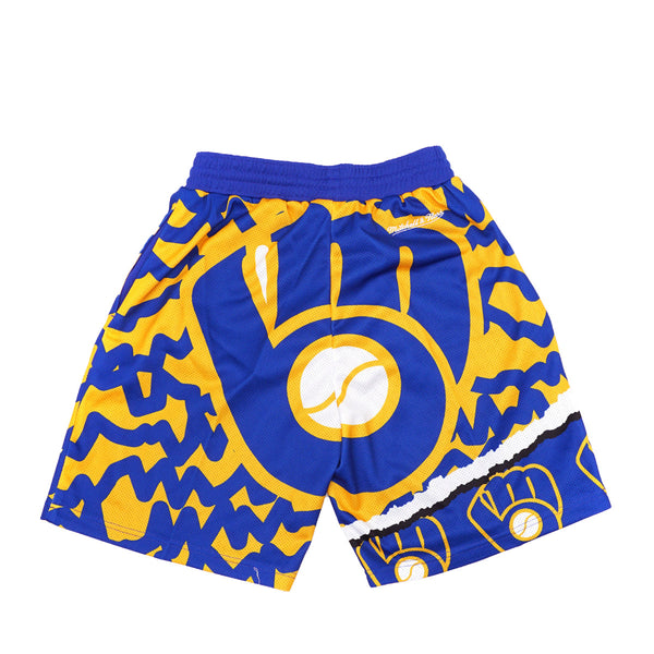 MITCHELL & NESS MLB JUMBOTRON 2.0 SUBLIMATED SHORTS BREWERS