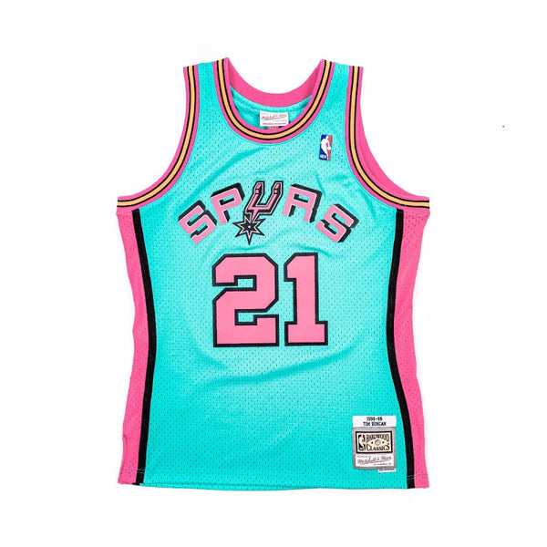 Mens Mitchell & Ness NBA Reload Swingman Jersey Spurs 1998 Tim Duncan