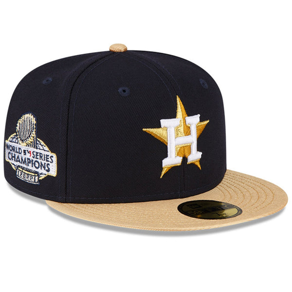 [60413994] MENS NEW ERA MLB HOUSTON ASTROS 5950 GOLD 2023 FITTED - NAVY/GOLD