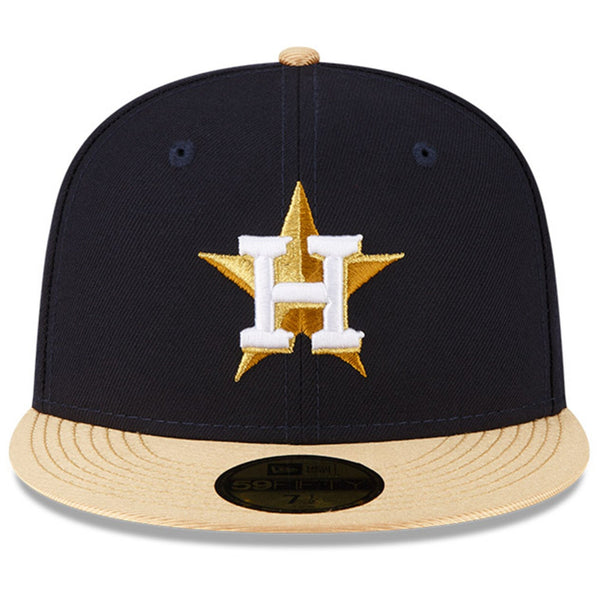 [60413994] MENS NEW ERA MLB HOUSTON ASTROS 5950 GOLD 2023 FITTED - NAVY/GOLD