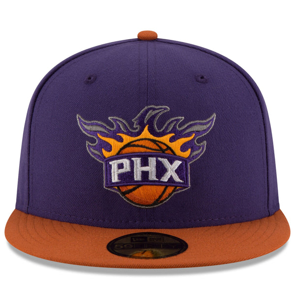 [70343605] MENS NEW ERA NBA PHOENIX SUNS 5950 2 TONE FITTED - PURPLE/ORANGE
