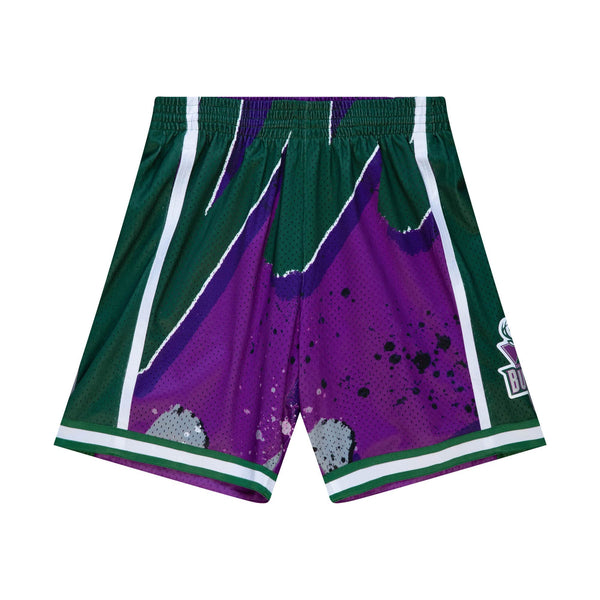 Mens Mitchell & Ness NBA HYPER HOOPS SWINGMAN SHORTS - MILWAUKEE BUCKS 2000