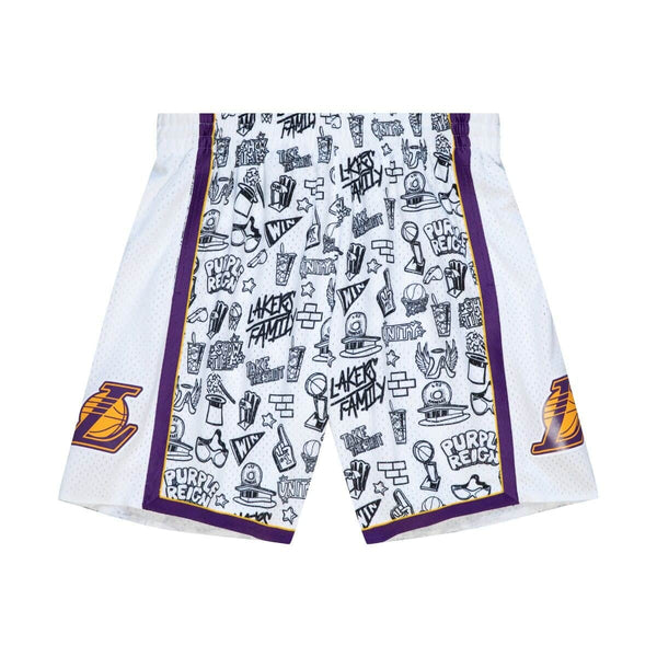 MITCHELL & NESS NBA DOODLE SWINGMAN SHORTS LA LAKERS 2009