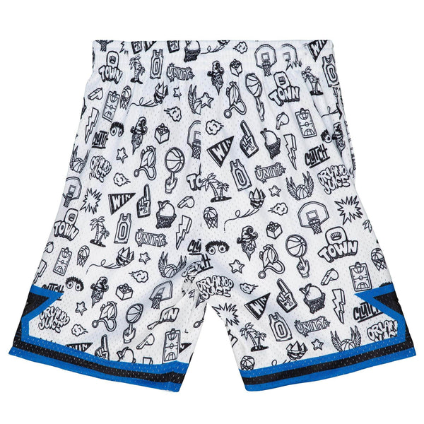 MITCHELL & NESS NBA DOODLE SWINGMAN SHORTS ORLANDO MAGIC 1994