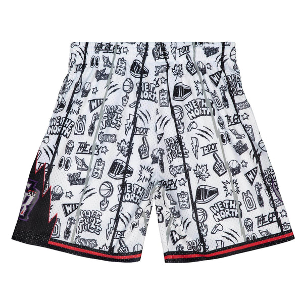 MITCHELL & NESS NBA DOODLE SWINGMAN SHORTS TORONTO RAPTORS 1998