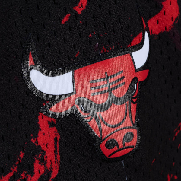 MITCHELL & NESS NBA TEAM MARBLE SWINGMAN SHORTS CHICAGO BULLS 1997