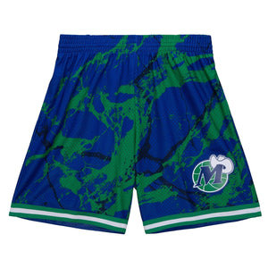 MITCHELL & NESS NBA TEAM MARBLE SWINGMAN SHORTS DALLAS MAVERICKS 1998