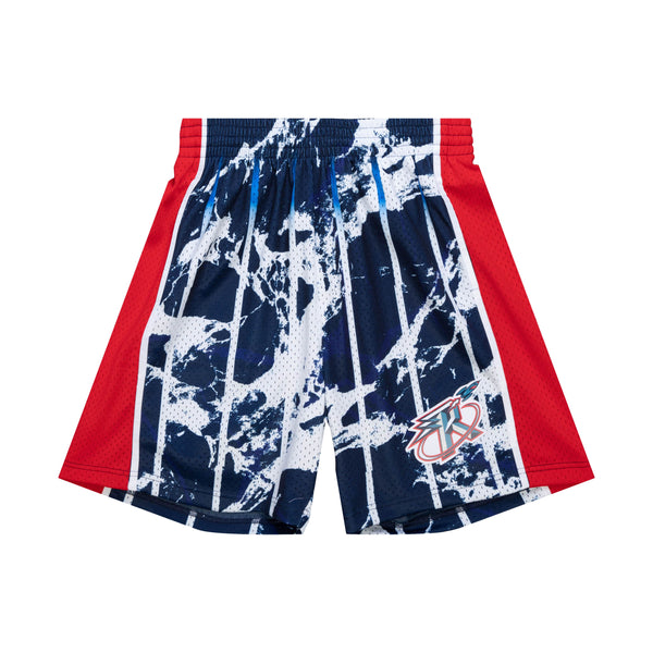 MITCHELL & NESS NBA TEAM MARBLE SWINGMAN SHORTS HOUSTON ROCKETS 1996