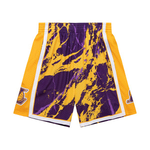 MITCHELL & NESS NBA TEAM MARBLE SWINGMAN SHORTS LA LAKERS 2009