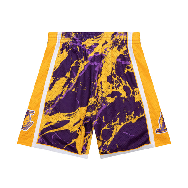 MITCHELL & NESS NBA TEAM MARBLE SWINGMAN SHORTS LA LAKERS 2009