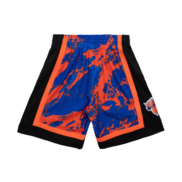 MITCHELL & NESS NBA TEAM MARBLE SWINGMAN SHORTS NY KNICKS 1996