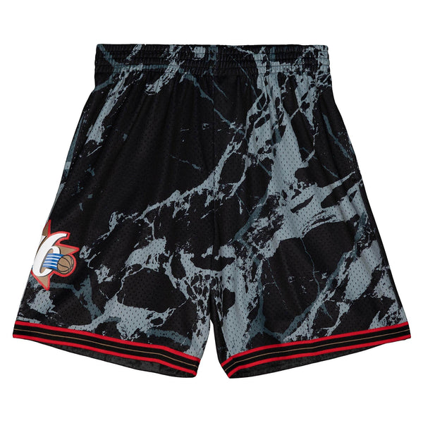 MITCHELL & NESS NBA TEAM MARBLE SWINGMAN SHORTS PHILADELPHIA 76ERS 2000