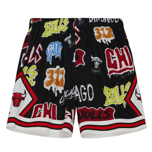 MITCHELL & NESS NBA SLAP STICKER SWINGMAN SHORT CHICAGO BULLS 1997