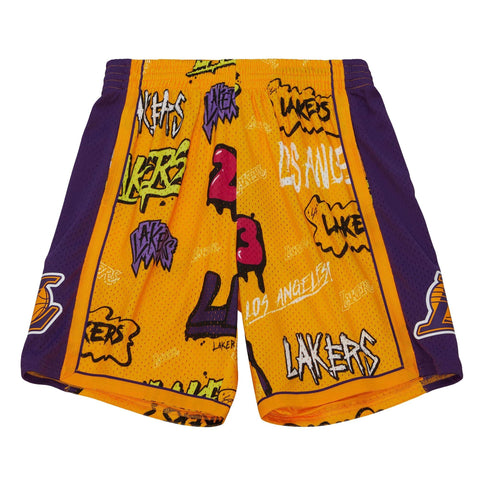 MITCHELL & NESS NBA SLAP STICKER SWINGMAN SHORT LA LAKERS 2009