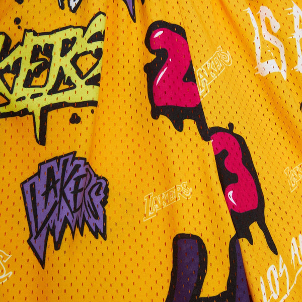 MITCHELL & NESS NBA SLAP STICKER SWINGMAN SHORT LA LAKERS 2009