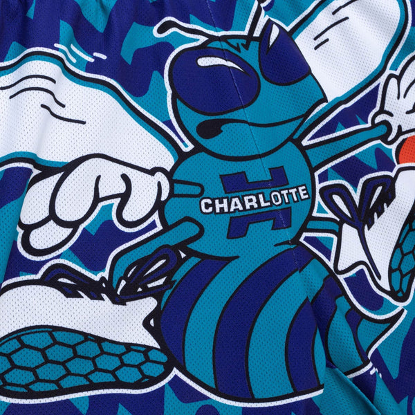 MITCHELL & NESS NBA JUMBOTRON 2.0 SUBLIMATED SHORTS CHARLOTTE HORNETS