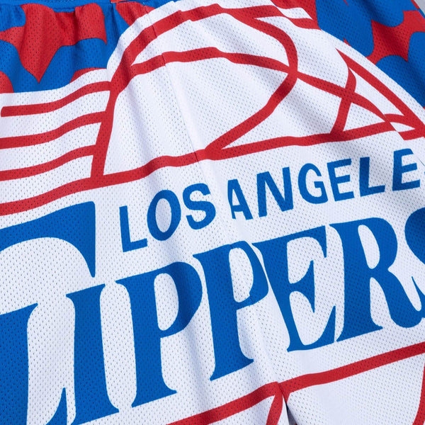 MITCHELL & NESS NBA JUMBOTRON 2.0 SUBLIMATED SHORTS LA CLIPPERS