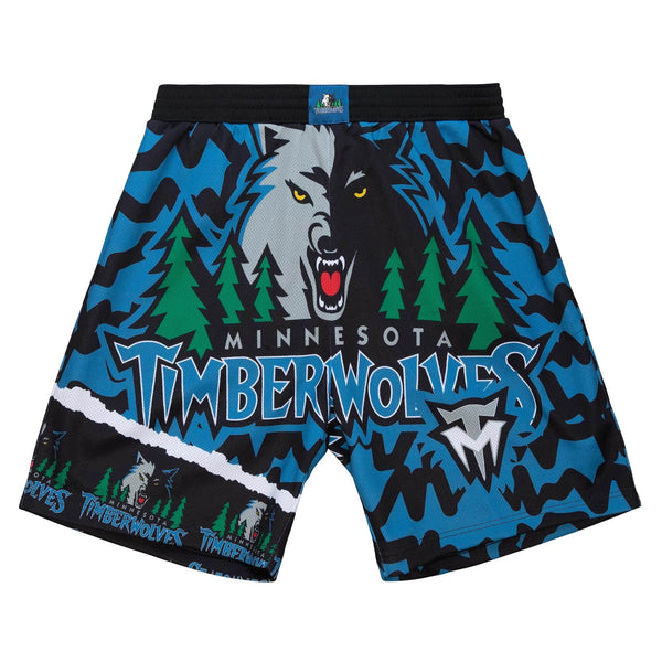 MITCHELL & NESS NBA JUMBOTRON 2.0 SUBLIMATED SHORTS MINNESOTA TIMBERWOLVES