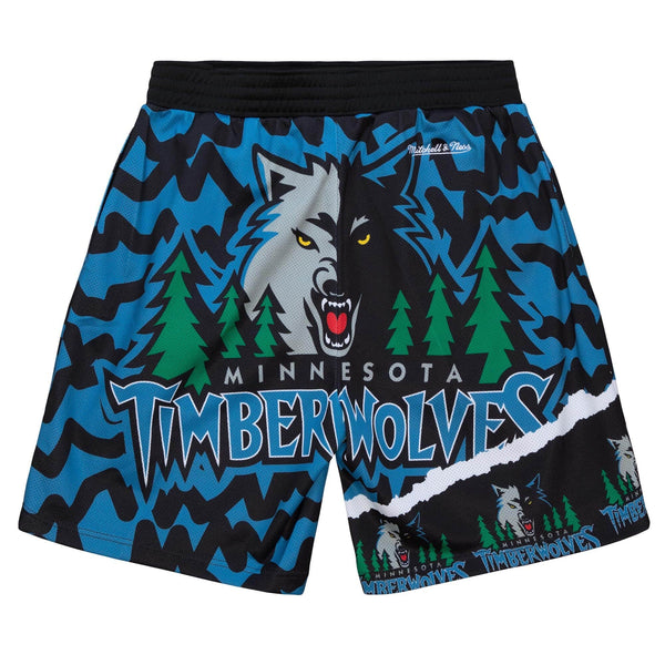 MITCHELL & NESS NBA JUMBOTRON 2.0 SUBLIMATED SHORTS MINNESOTA TIMBERWOLVES