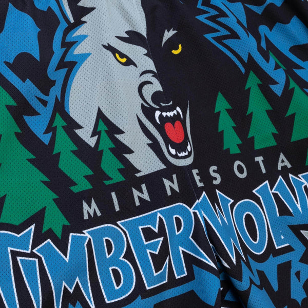 MITCHELL & NESS NBA JUMBOTRON 2.0 SUBLIMATED SHORTS MINNESOTA TIMBERWOLVES