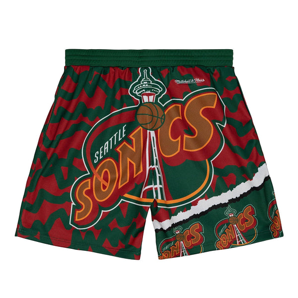 MITCHELL & NESS NBA JUMBOTRON 2.0 SUBLIMATED SHORTS SEATTLE SUPERSONICS