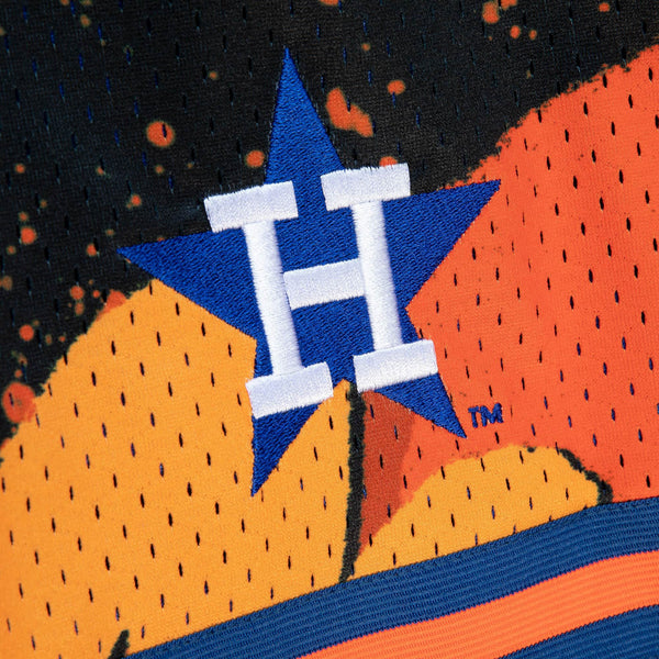 Mens Mitchell & Ness MLB HYPER HOOPS FASHION SHORTS - HOUSTON ASTROS