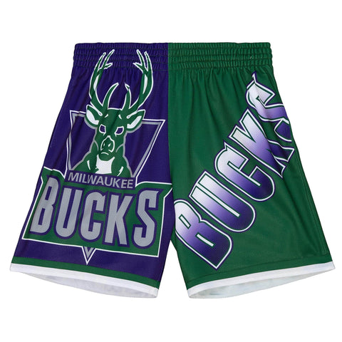 MITCHELL & NESS NBA BIG FACE FASHION SHORTS 5.0 MILWAUKEE BUCKS