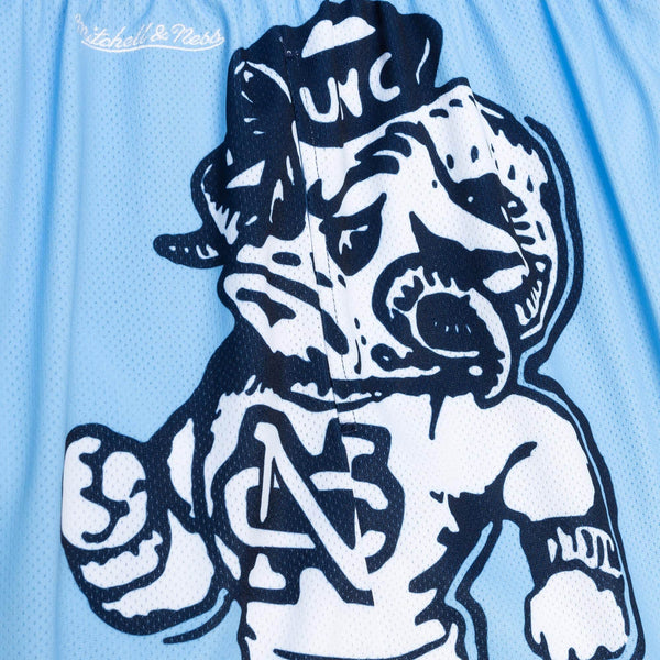 MITCHELL & NESS NCAA BIG FACE FASHION SHORT 5.0 NORTH CAROLINA TAR HEELS