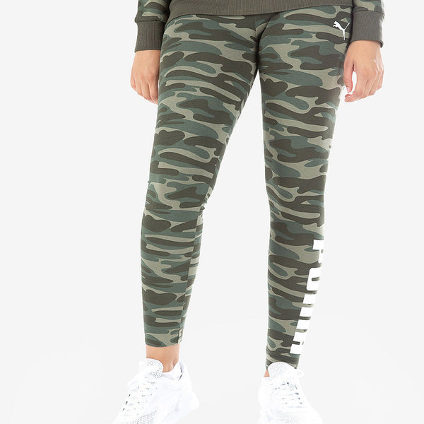 [845902-03] Womens Puma Essential+ Logo Camo Legging