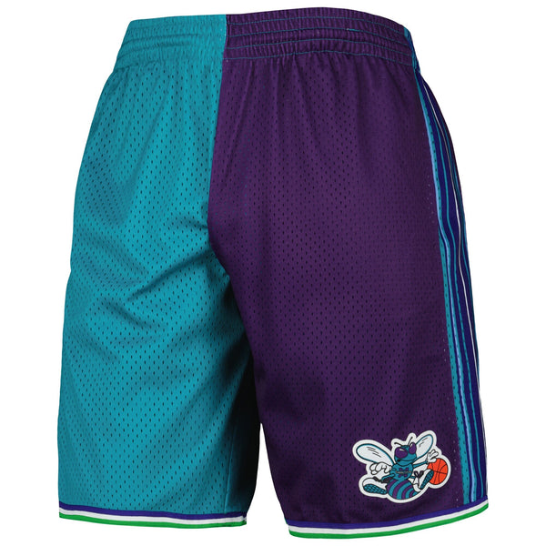 MITCHELL & NESS NBA SPLIT SWINGMAN SHORTS CHARLOTTE HORNETS 1999