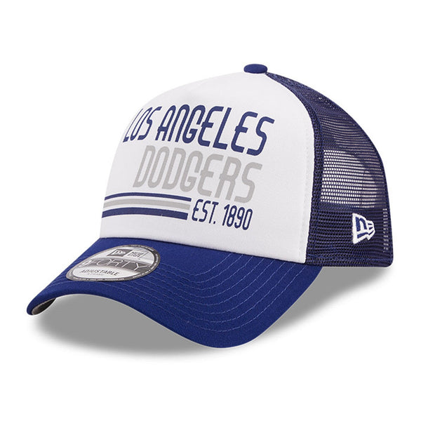 [60371909] Mens New Era MLB 940 STACKED A-FRAME TRUCKER ADJUSTABLE - LA DODGERS