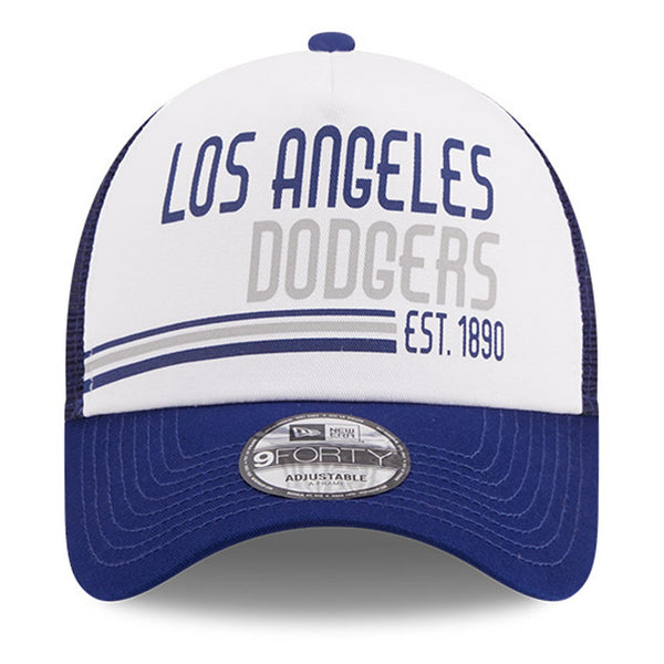 [60371909] Mens New Era MLB 940 STACKED A-FRAME TRUCKER ADJUSTABLE - LA DODGERS