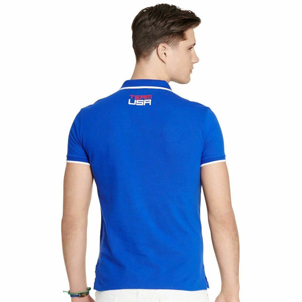 [889697924550] Mens Polo Ralph Lauren Mens Team USA 2016 Olympics Basic Mesh Polo