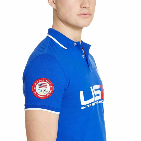 [889697924550] Mens Polo Ralph Lauren Mens Team USA 2016 Olympics Basic Mesh Polo